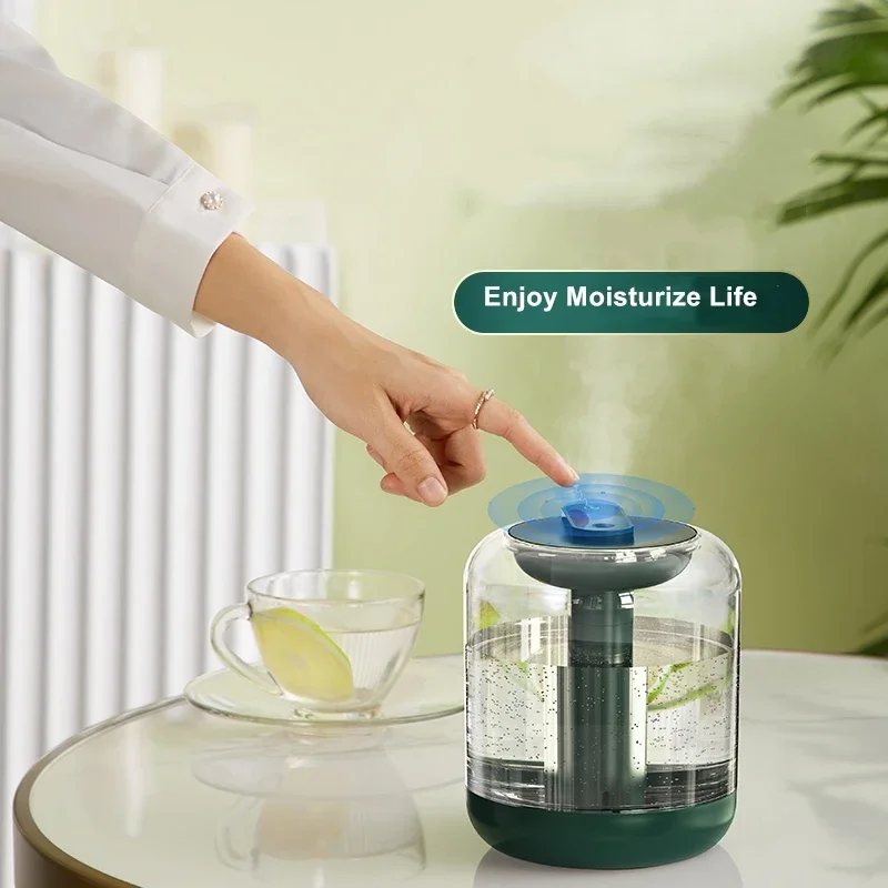 1L Wireless Air Humidifier Cool Mist Maker USB Water Diffuser ไฟ LED