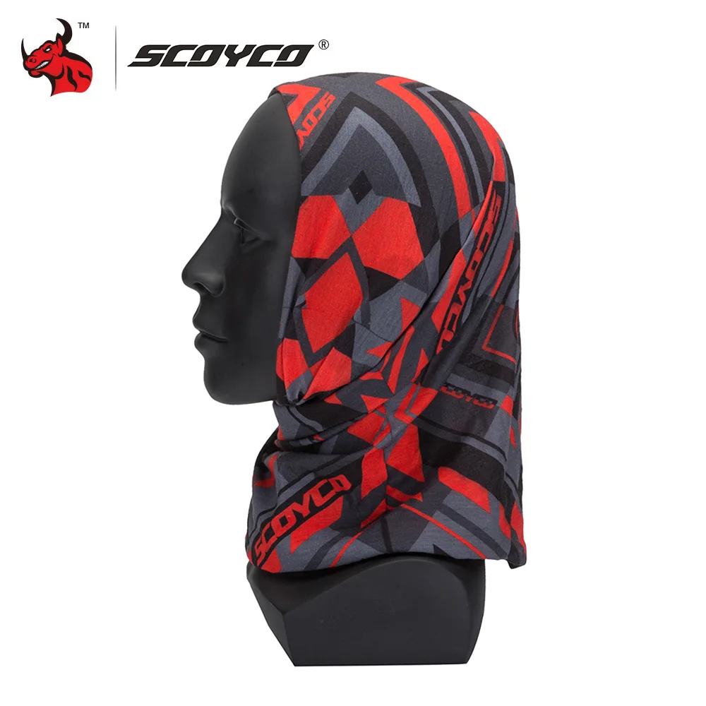 SCOYCO Multifunction Dust-proof Motorcycle Mask Outdoor Bandana  Bacteria Dustproof Sports Scarf Neck Tube Face Dust Riding