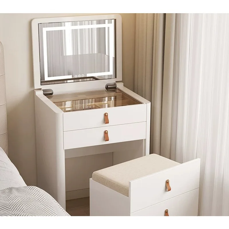 Women’s Bedroom Nordic Dressing Storage Organizer - Drawer-Type Makeup Container & Tocador De Maquillaje Furniture 60cm