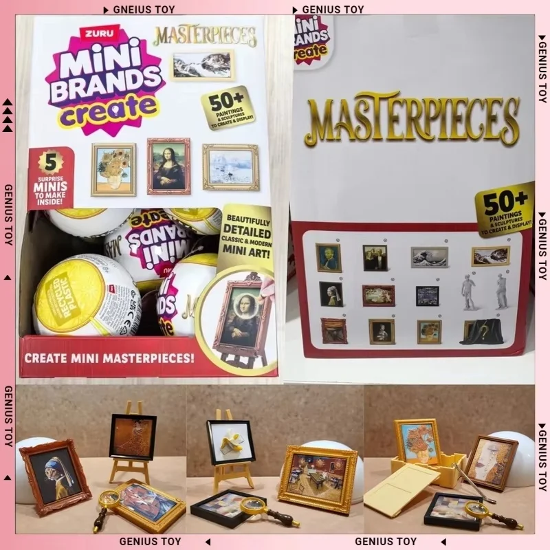 Zuru Mini Brands Create Masterpieces Series 5 Surprise Minis Blind Balls Miniature Famous Painting Collectible Toy Mini Ornament - view 2