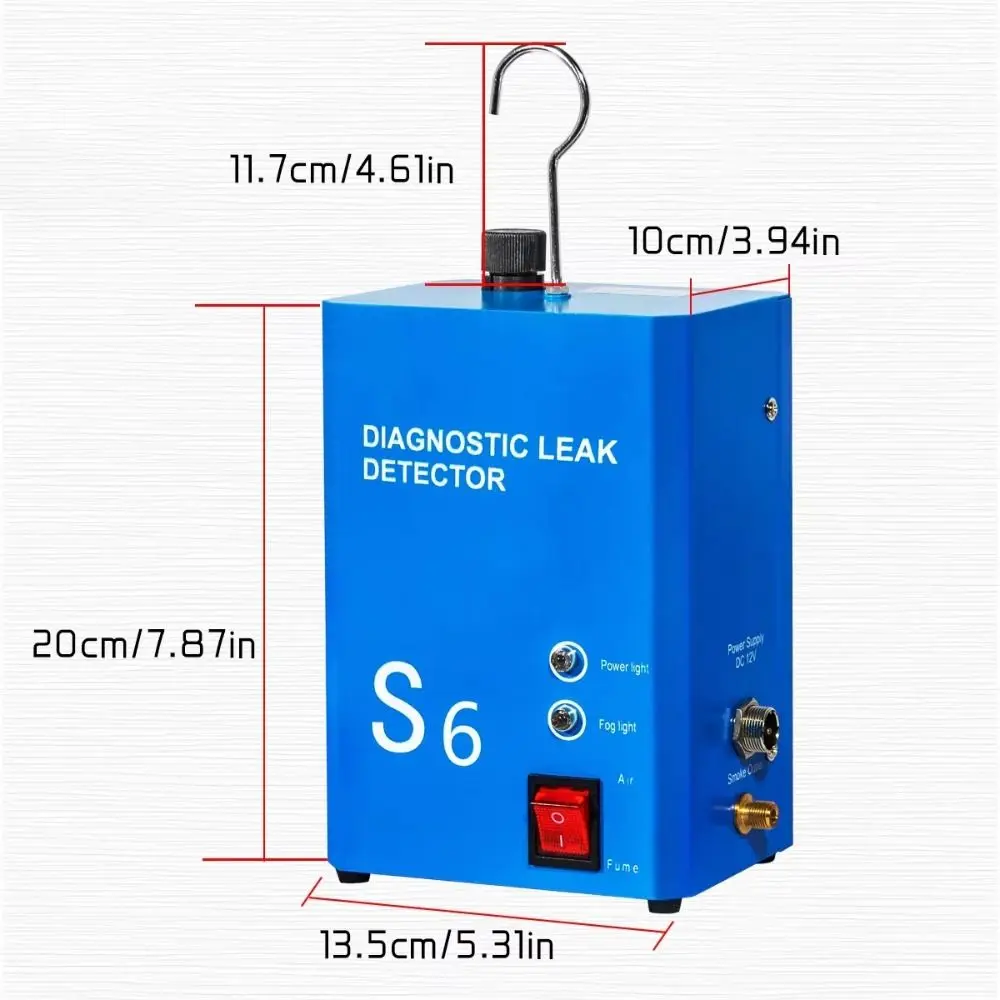 DC 12V Smoke Leak Detector Diagnostic Machine Smoke Leaking Locator Car Smoke Machine Quick Detection Leak Detector
