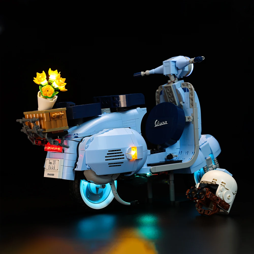 Zestaw oświetlenia LED odpowiedni do klocków LEGO Vespa 125 10298, lampka DIY (klocki modelarskie nie są dołączone)