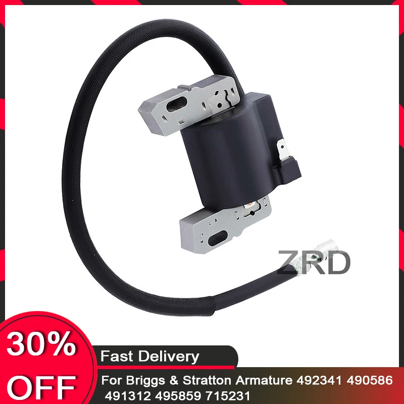 

Ignition Coil Fits for Briggs Stratton Armature 492341 490586 491312 495859 715231