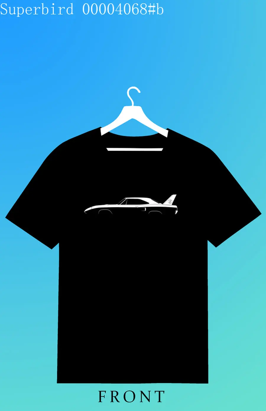 

Car Lovers T-shirt Plym car Superbird Men's and Women's Short-Sleeved with Patterns for Summer