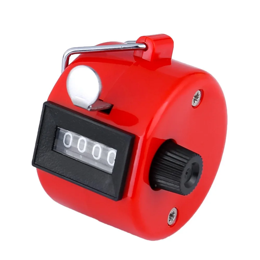 4 Digit Number Mechanical Hand Tally Counter No Batteries Required Tally Counter Clicker Pitch Counter Clicker for Coaching