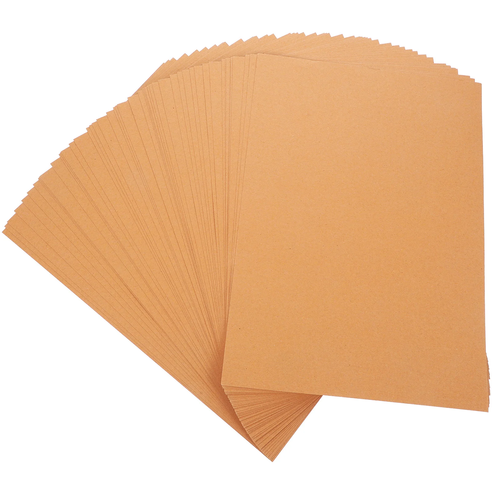 100 ورقة A4 ورق كرافت بطاقات بنية لمشاريع الحرف اليدوية ذاتية الصنع اوريغامي فن صنع مستلزمات الحرف اليدوية