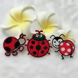 New Ladybug Embroidery Patch for Clothes Iron On Patch Sewing Applique Clothes Sticker Badge Apparel Sewing Garment Accessories