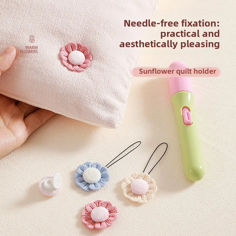No-Pin Quilt Clips for Safety | Cute Fresh Bedding Holders | Anti-Slip Sheet Fasteners to Keep Duvet from Slipping