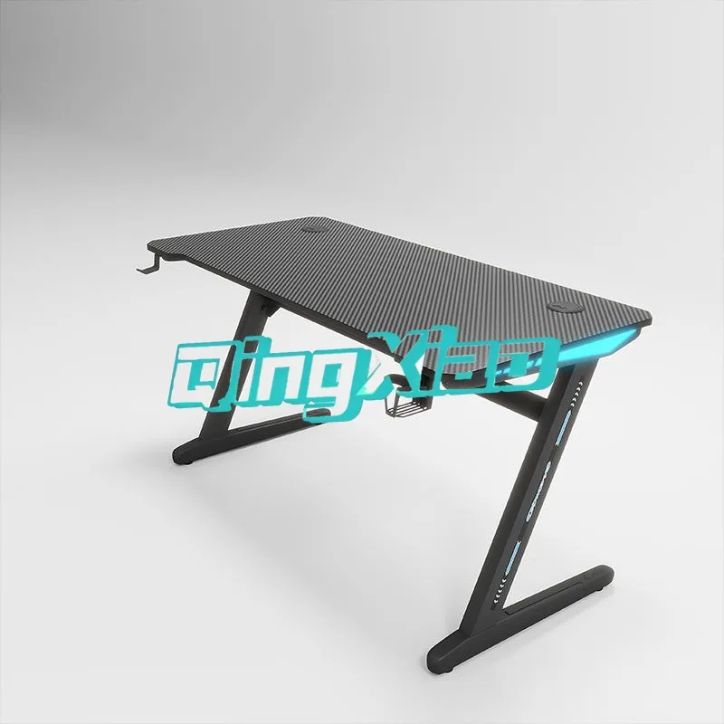 Gaming Desk Thickened Extra Large Computer Table For Home Office Internet Esports Workstation With Cup Holder Headphone Hook