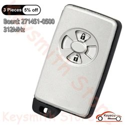 KEYECU 2 Buttons 312MHz for Toyota Auris RAV4 Yaris 2006+ Auto Smart Remote Control Key Fob P/N: 89904-42040 Board: 271451-0500