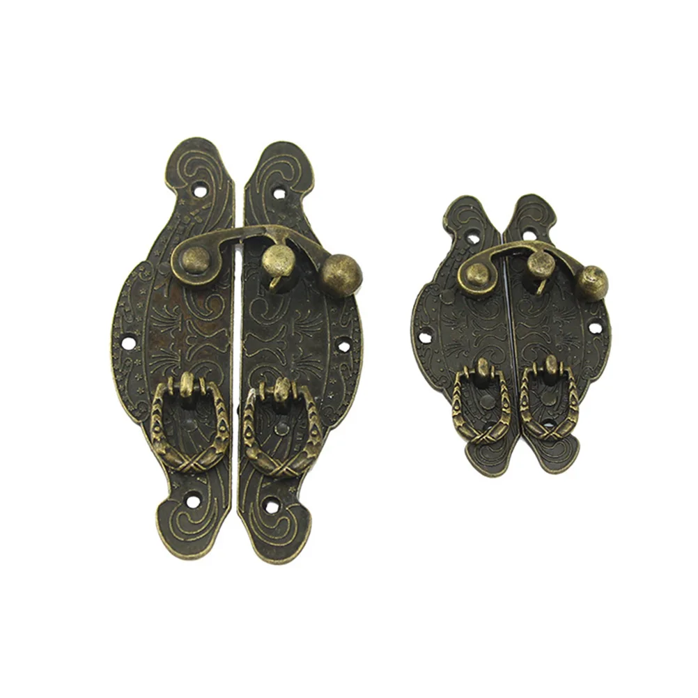 10個のバックルジュエリーボックス掛け金レトロラッチ家具デザインヴィンテージハードウェアスーツケース