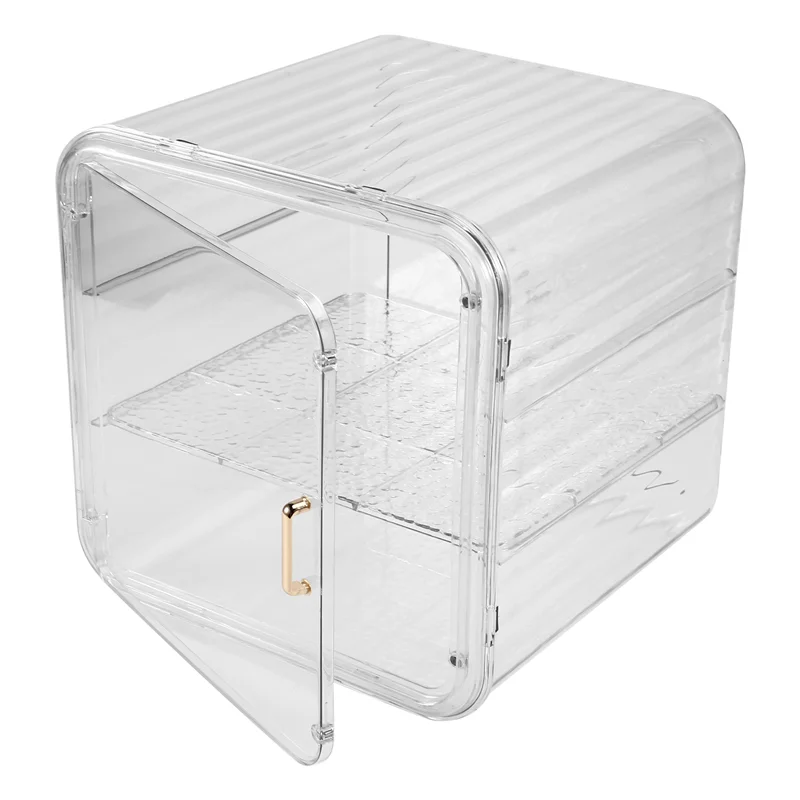 

MCGS-Bedroom Cosmetic Organizer, Waterproof Storage Display Box For Dressing Table Makeup Essentials