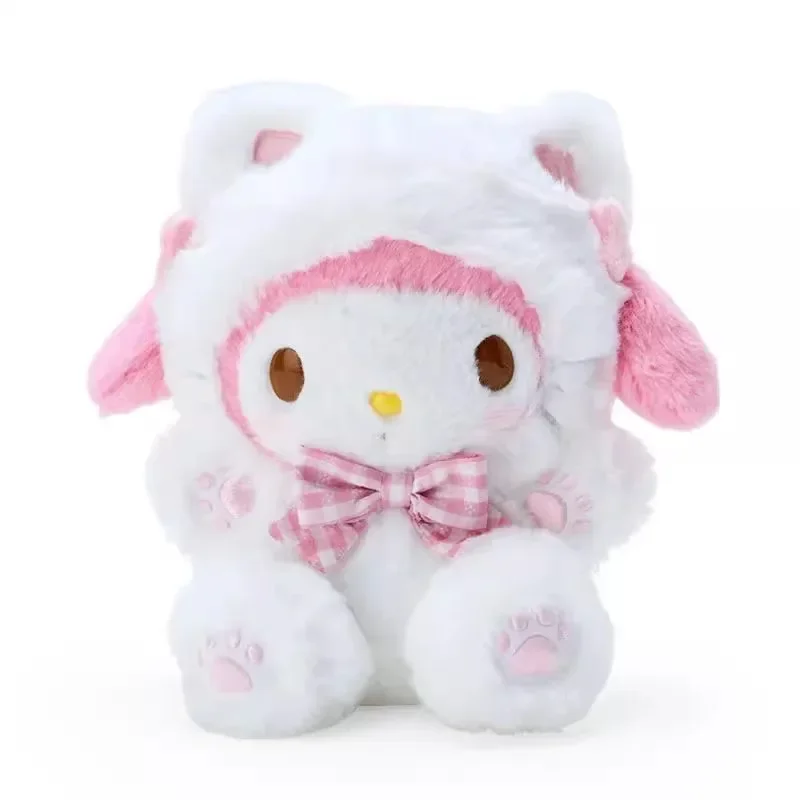 Kawaii Sanlio Anie плюшевая игрушка Hello Kitty Kuromi Yugui собака Pompompurin плюшевая кукла орнамент подарок для девочки детская игрушка