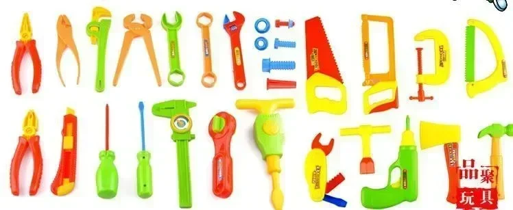 

play house toy set Family mechanic including electric maintenance tools mobile suit children toolbox simulation gift