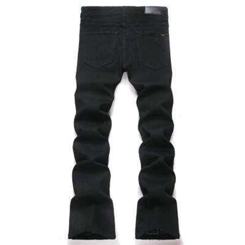 Men Slim Flared Jeans Vintage Embroidery Patch Trousers Men Women Pants American Hip Hop Streetwear Unisex Casual Jeans y2k pant
