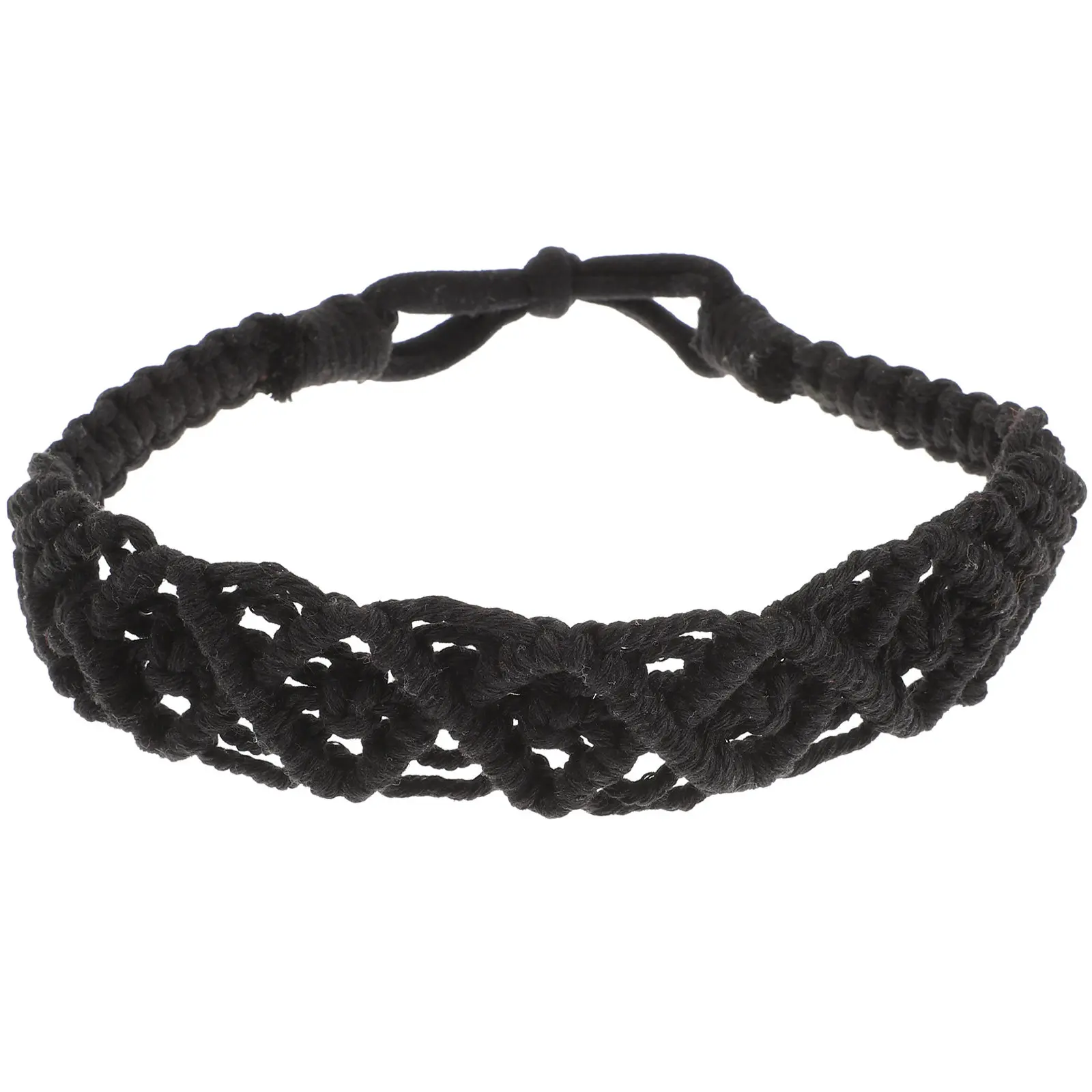Bohemian Knitted Headband Soft Breathable Crochet Hairband Lightweight Women Hair Accessories Casual Prom Head Wrap