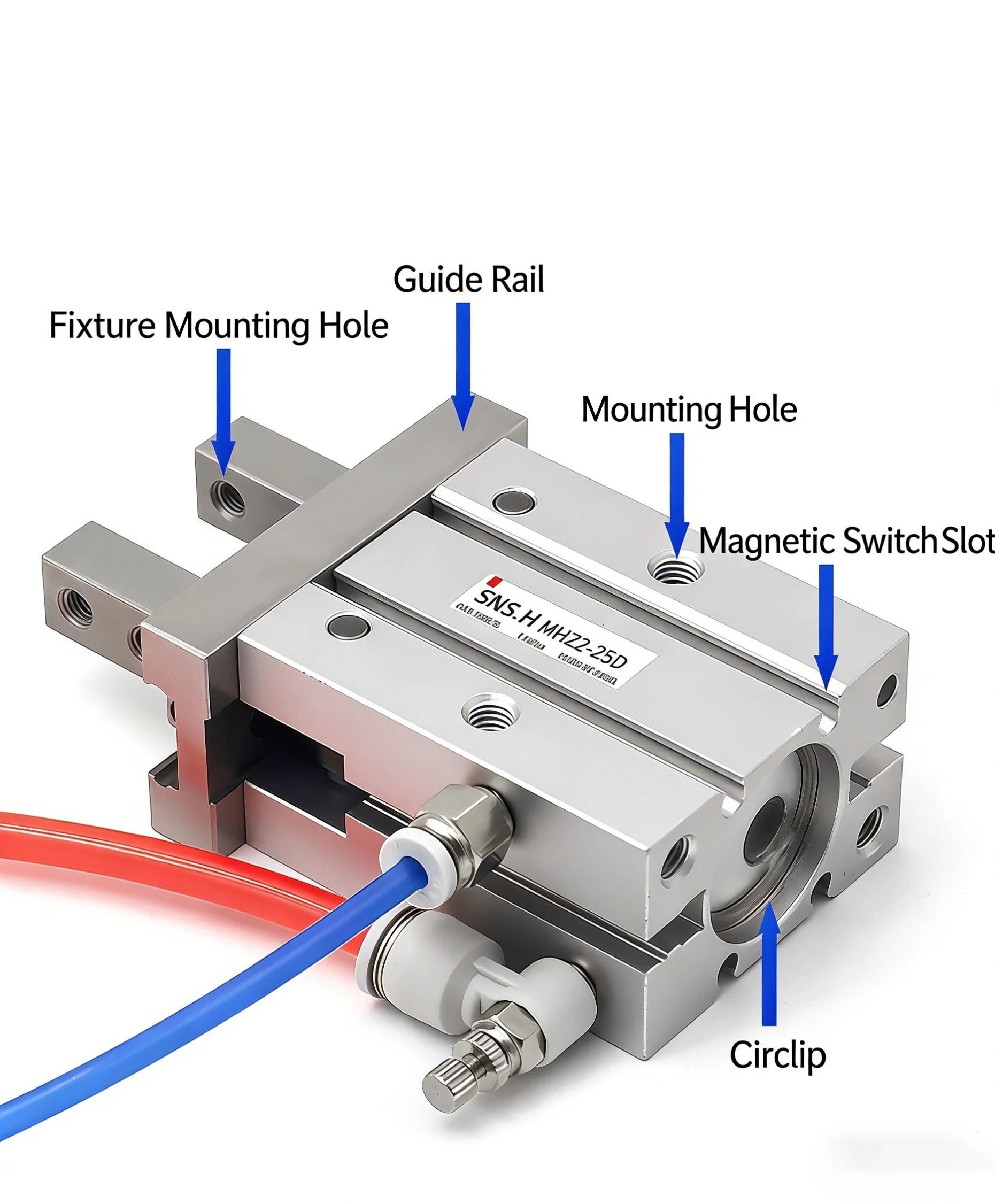Taobao Pneumatic Finger Cylinder MHZL2 Manipulator Small Parallel Clamp MHZ2-16D/10D20D25D32D40DS