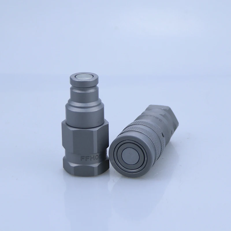 

Flat Face Hydraulic Quick Couplings Hydraulic Quick Connect Hose Coupling Italy FFN for Construction Machinery