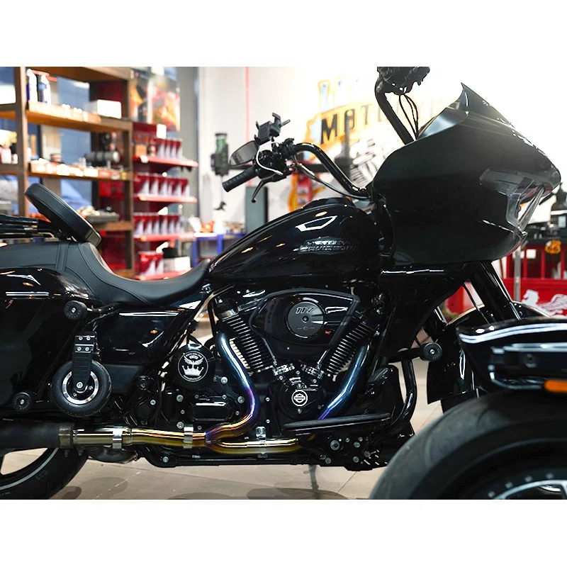 2017-أحدث بجولة دراجة نارية سبائك التيتانيوم أنابيب الرأس نظام العادم مخصص أنابيب الرأس الداخلية الأساسية 2024 الطريق الإنزلاق شارع الإنزلاق