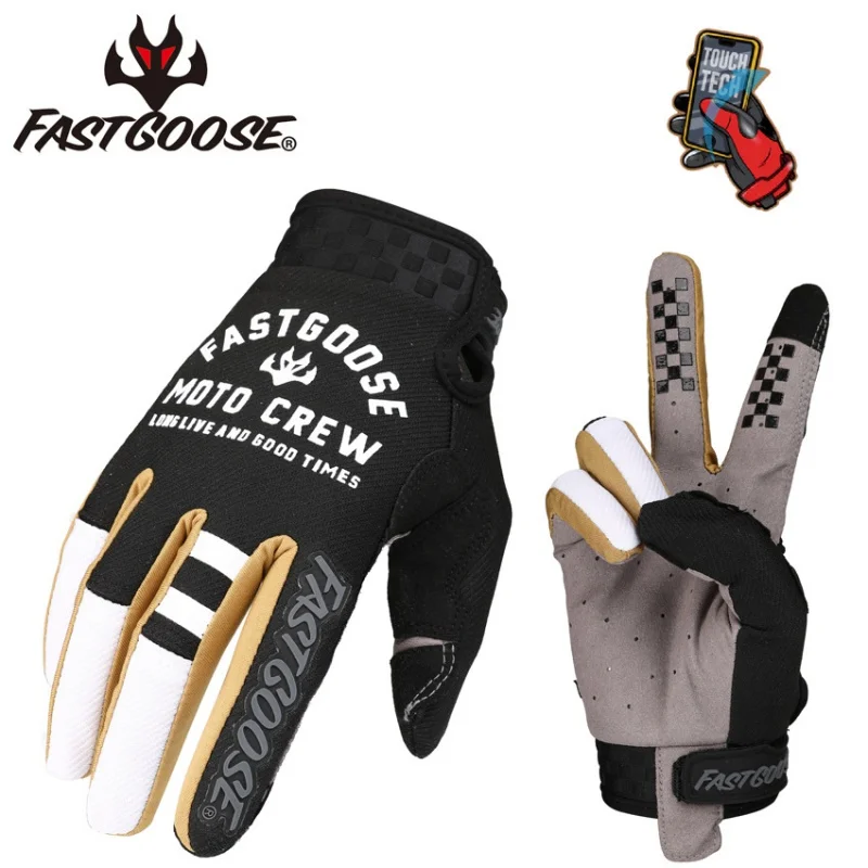 

Fastgoose 2023 Long Finger Touch Screen Spring, Summer, Autumn Riding off-Road Racing Motorbike Gloves