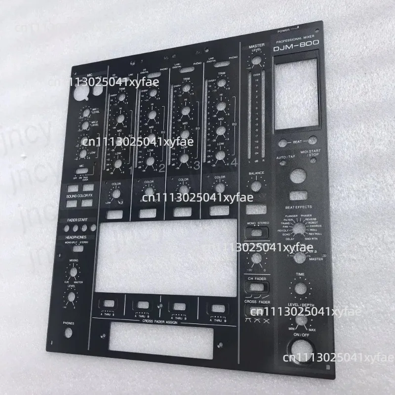 Full Set Faceplate Panel Replacement for 4-Channel DJ Mixer