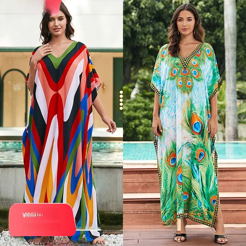 

Loose Cotton Beach Dr Long Sve Bikini Swimsuit Cover up Outerwear Casual Summer Clothing Women's Swimwear Cover up