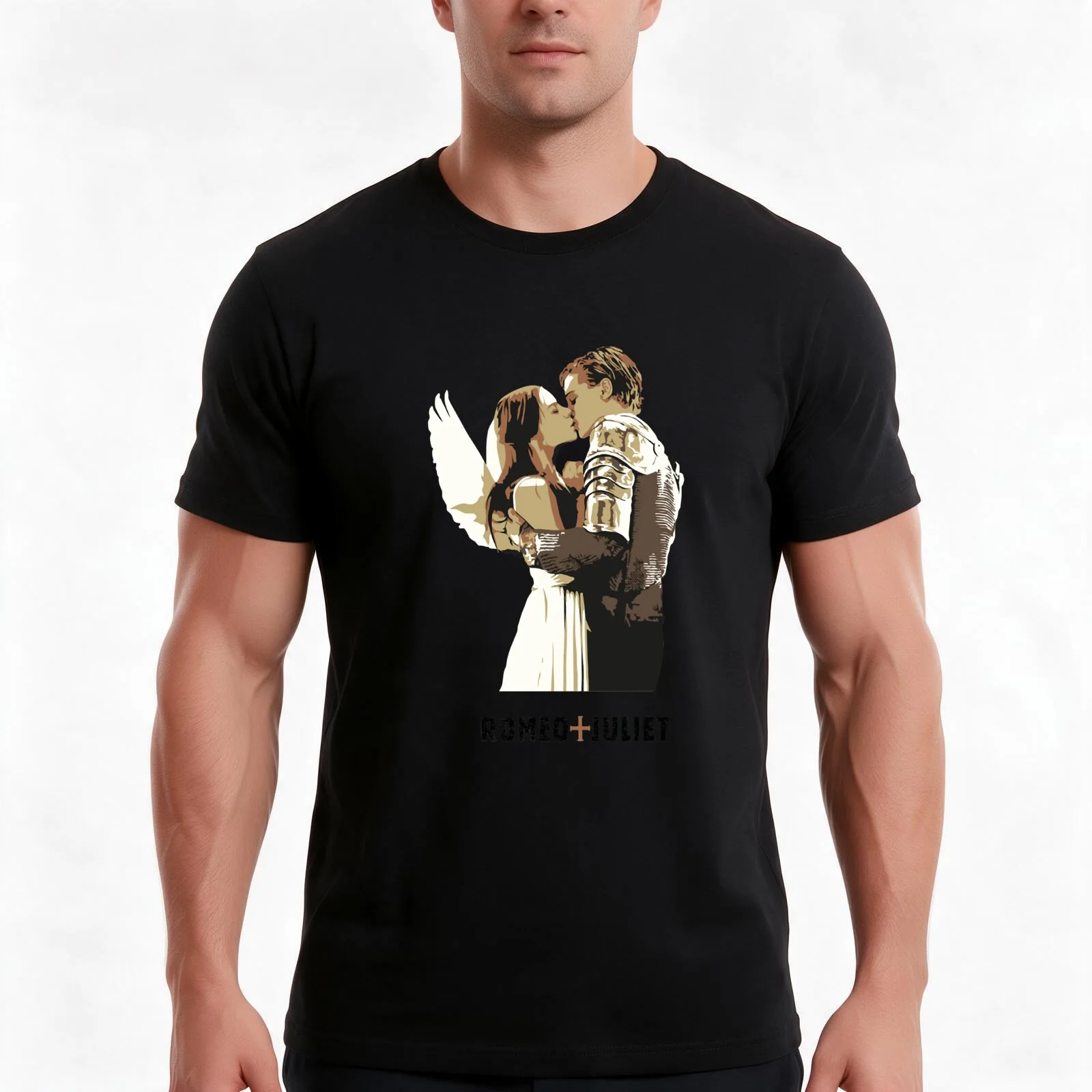 Gifts Idea Romeo Juliet Gifts Best Men T-Shirt, Summer Casual Cotton Tee, Oversized Streetwear Tops, Vintage Graphic Print