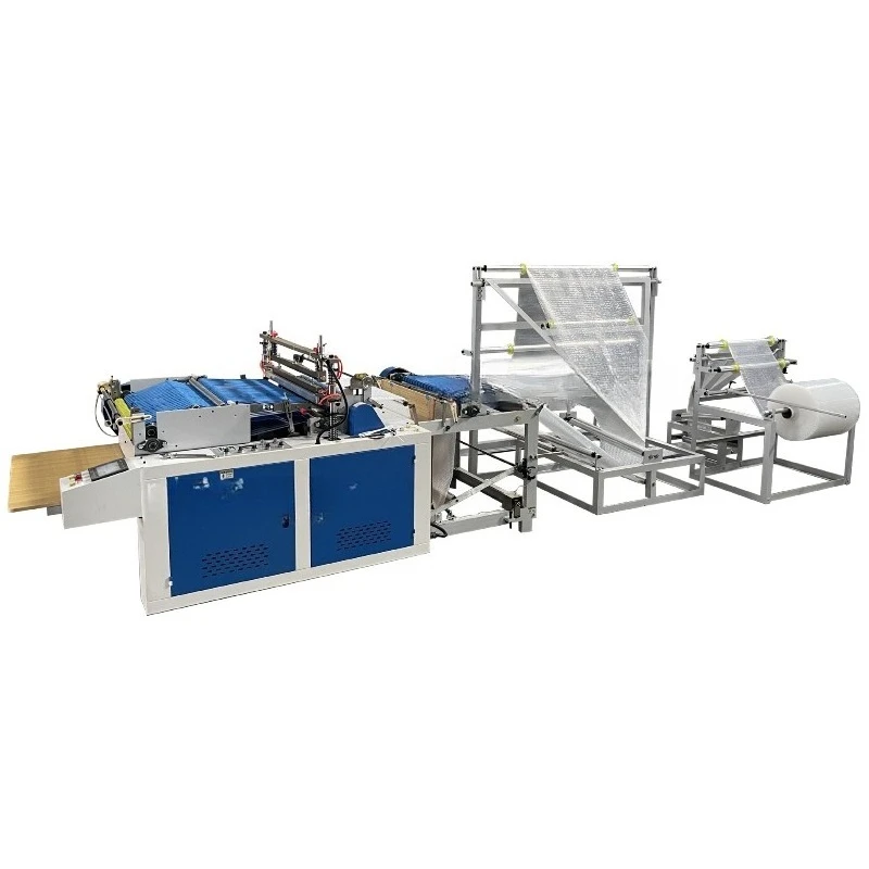 Bubble machine produces automatic gluing bubble film bag making equipment