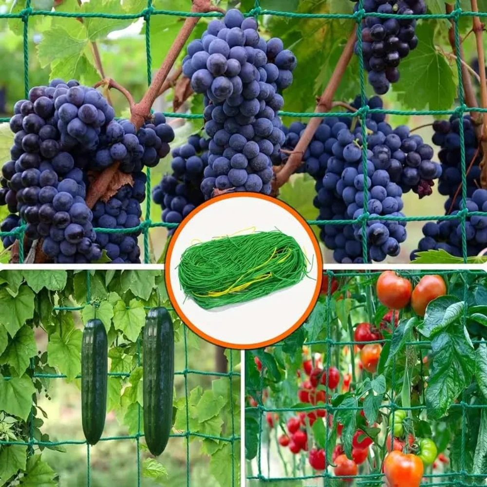 Garden Plant Climbing Net for Tomato Fruits Vegetables Grapes Nylon Trellis Netting Planting Supplies Gardening Accessories