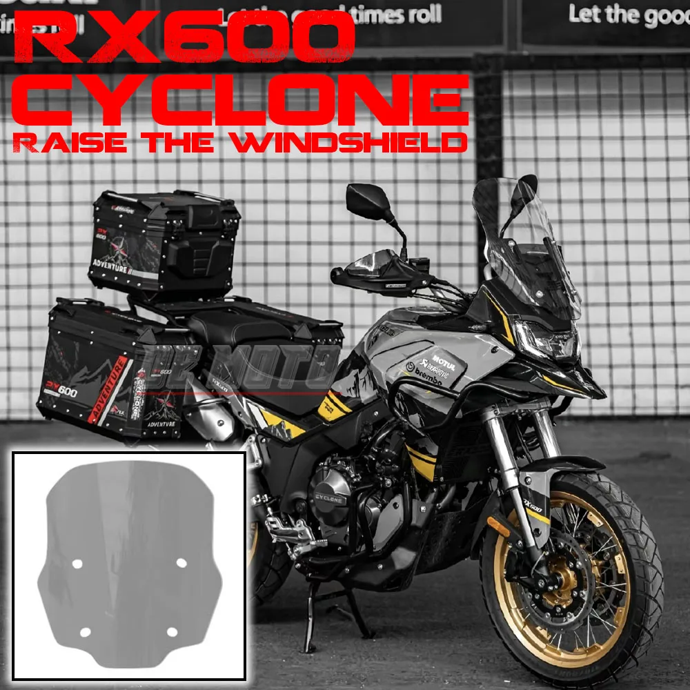 

FOR ZONGSHEN CYCLONE RX600 Raise The Windshield Modified Windshield Accessories rx600 Heightened Transparent Front Windshield