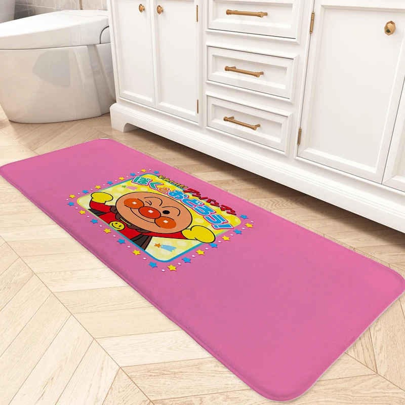 Anime Rug Non-slip Floor Mat D-Anpanmans Entrance Door Doormat Carpet for Kitchen Interior Home Decor Items Slip-resistant