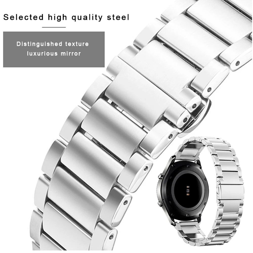 Metal Stainless Steel Strap For TicWatch Pro 5 24mm Band Link Bracelet Replacement Watchband for TicWatch Pro 5 watchstrap corre