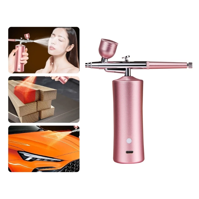 

Portable Airbrush Kit with Compressor Rechargeable Handheld Airbrush Set for Nail Art Enthusiasts High Air Drop Shipping