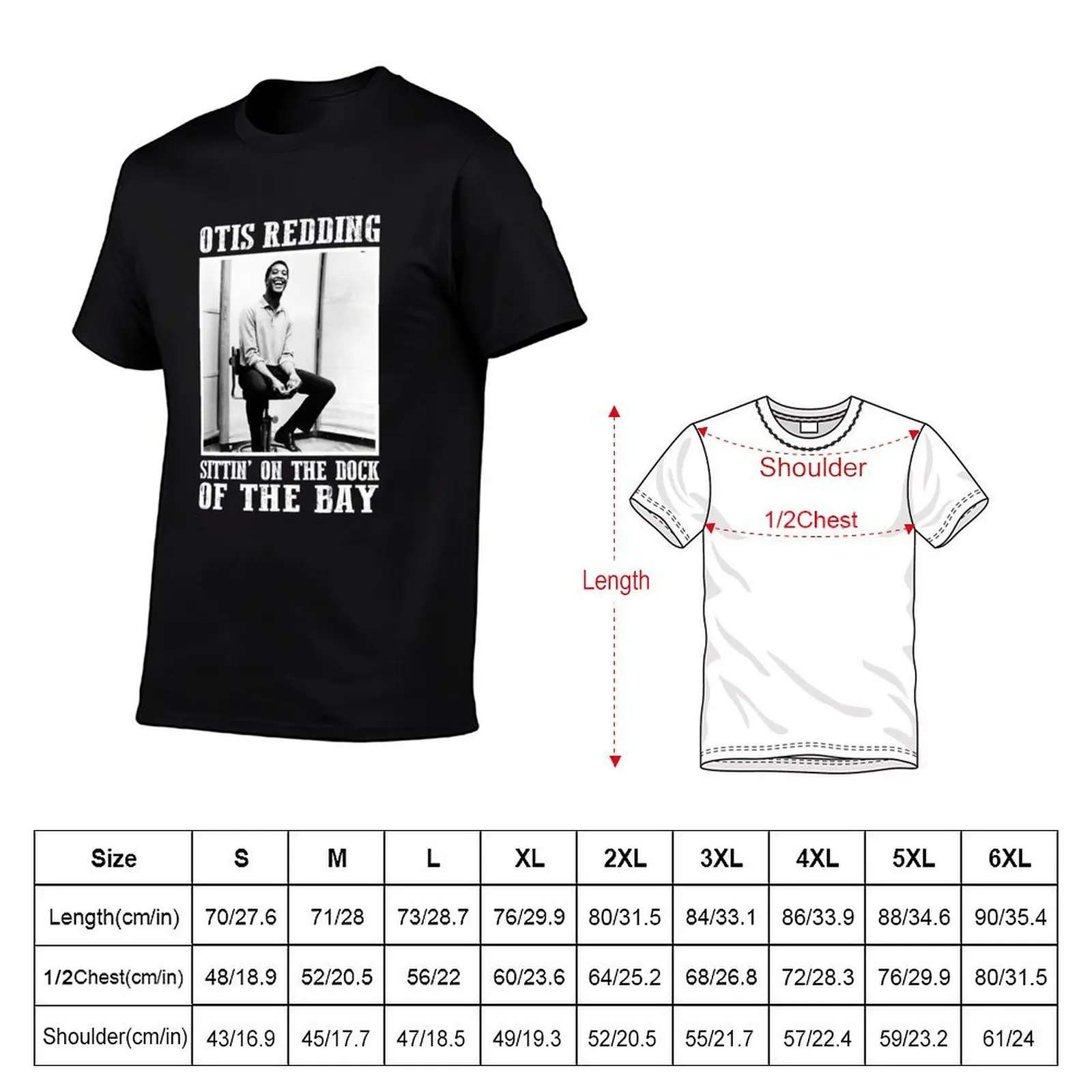 Otis Redding The Dock Of The Bay T-Shirt, Summer Casual Cotton Tee, Oversized Streetwear Tops, Vintage Graphic Print