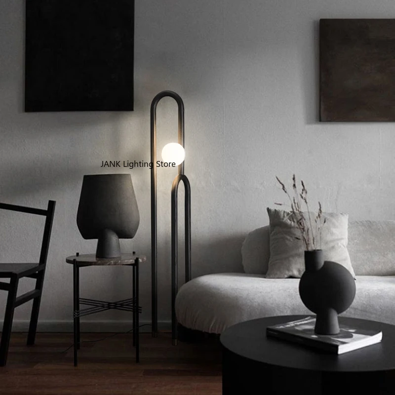 

Nordic Glass Ball LED Floor Lamp Used for Living Dining Room Bedroom Bedside Lamp Study Home Decoration Lighting Fixtures
