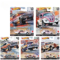 Original Hot Wheels Premium Drag Strip Car Culture Retro 1/64 Models Dodge Chargers Willys Transportation Toys for Boys Vehicle