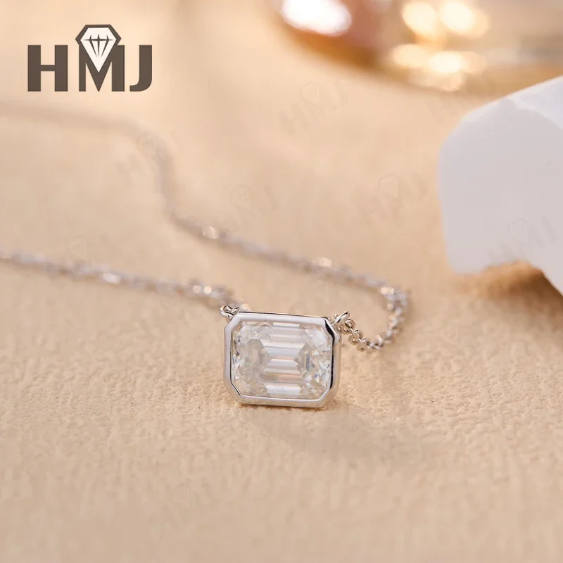 Laborgezüchteter Moissanit-Rubin-Halskettenanhänger mit Smaragd, 925er Sterlingsilber, 18K Gelbgold-Plattierung, Jubiläumsschmuck für Damen – Detail 15