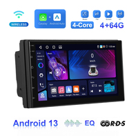 Podofo 4 + 64G 7 ''Car Radio Universal Android Multimedia Player WIFI GPS Navigation Carplay Android Auto DSP Car Head Unit
