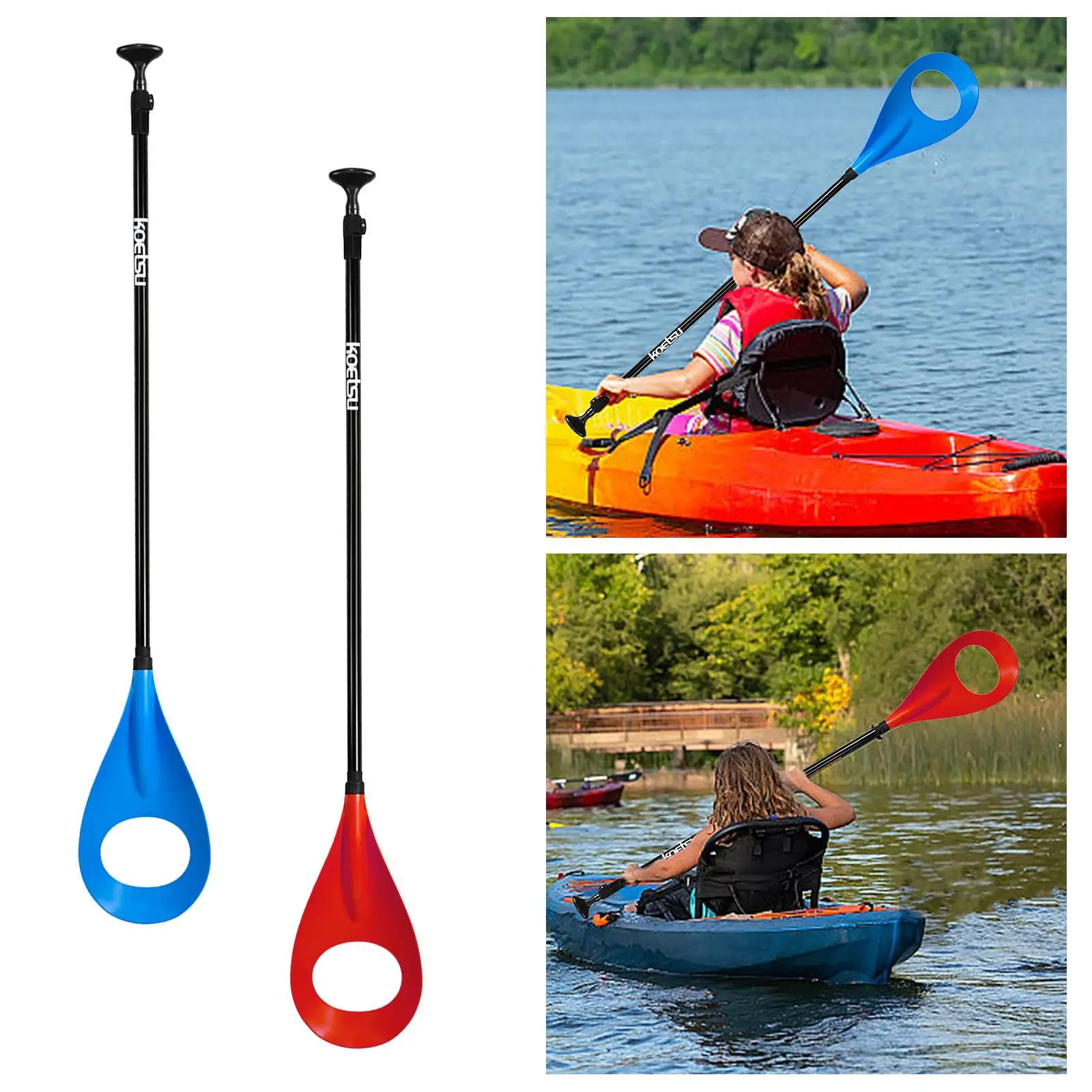 Tabla de Paddle para kayak, remo telescópico para barco, remo ligero para Polo acuático, remo para Rafting, deportes al aire libre, tabla de surf