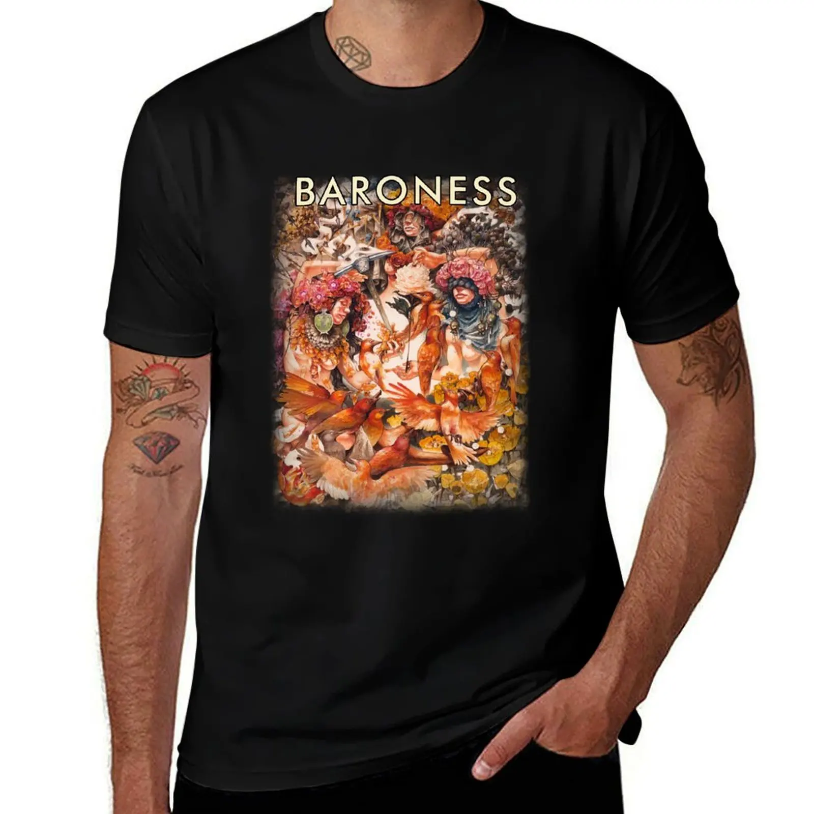 Cocainium Baroness Heavy Metal T-Shirt Plus Size Workout Short Sleeve Top