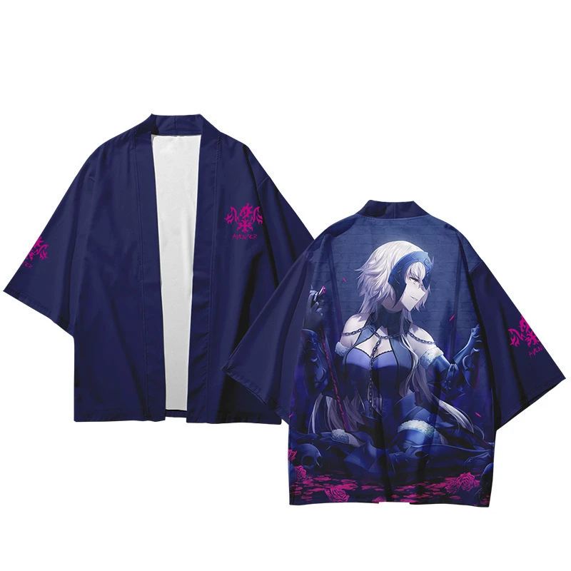 Game Fate Grand Order Wafuku Alter Kimono Jeanne dArc Cosplay Costumes Haori Sportswear Unisex Yukata Cardigan Pajamas Cloak