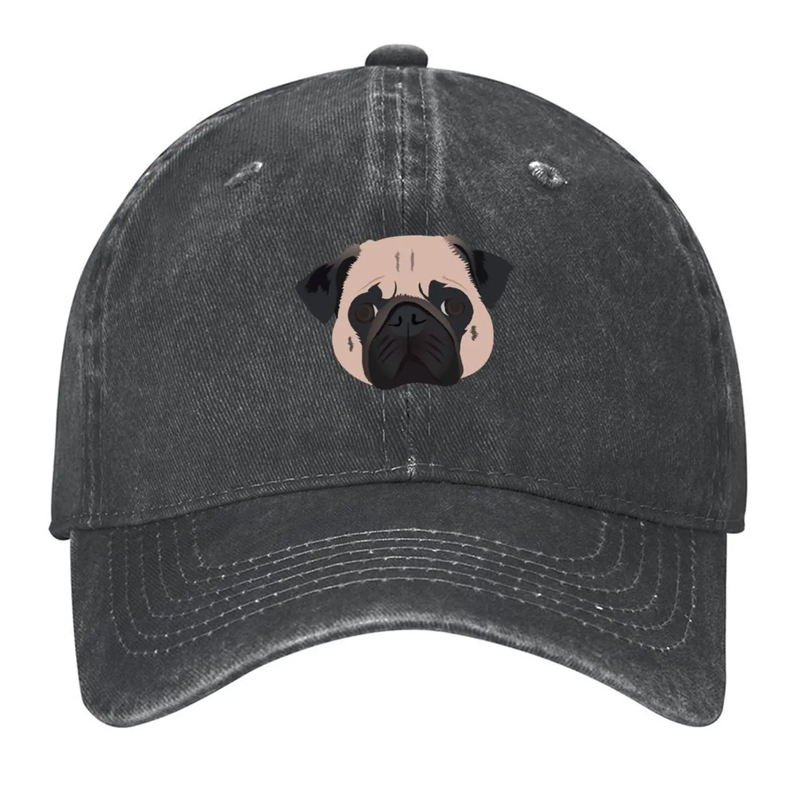 

Winston the Pug Baseball Cap Designer Hat Hip Hop Trucker Hat Sun Cap Trucker Hats For Men Women's