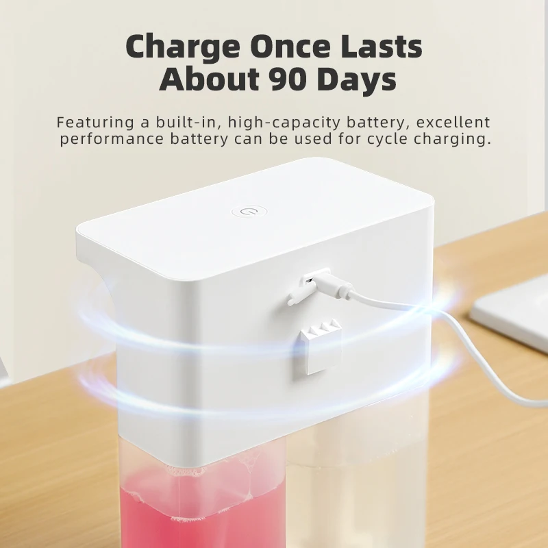 New Automatic Dishwashing Liquid Sensor Kitchen Double Head Gel Foam Hand Sanitizer Soap Dispenser Wall Hanging image 6