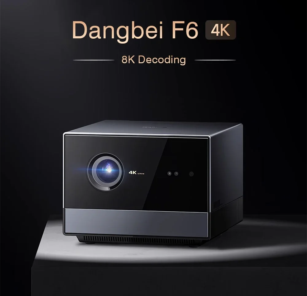 Dangbei F6 DLP 4K Projector HiSilicon Chip with 8K Decode Android 12.0 4led