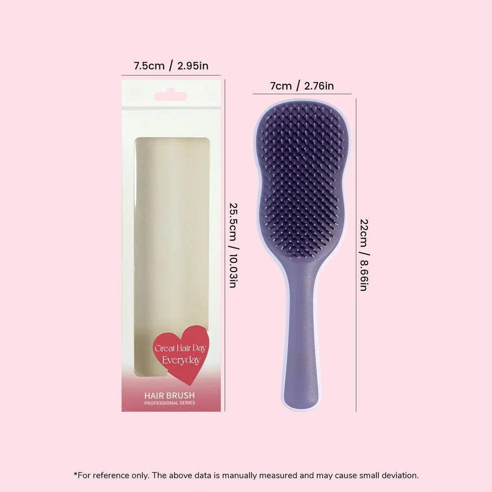 Professional Hair Brush Ergonomic Handle Detangling Smoothing Styling All Hair Types Great Hair Day Everyday