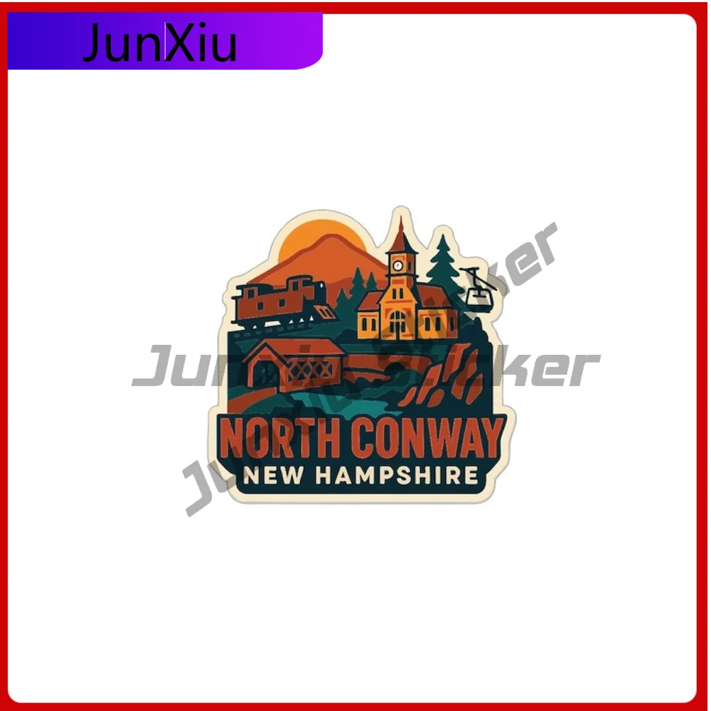 

North Conway Sticker Vinyl Occlusion Scratch Decal Custom Vinyl Decals For Car Sticker Windshield Guitar Windows Sports Racing