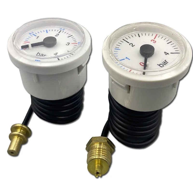 Wall-hung Boiler Floor Heating Dual-Use Acessories Water Pressure Gauge Universal 4BARCapillary Steam Pressure Gauge