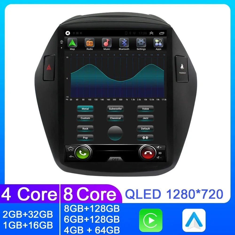 

2Din For Hyundai Tucson 2 LM IX35 2009-2015 Android 13 Car Stereo Radio Multimedia Video Player Navigation GPS wireless Carplay