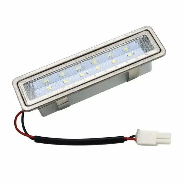 12V LED Range Hood Light Bulb for Kitchen Exhaust Waterproof Stainless Steel Rectangular Lamp with Connector Clear Lens