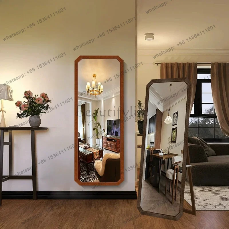 LD Aesthetic Full Body Mirror Vintage Modern Girls Living Room Decoration Mirror Korean Style Makeup Spiegel Wand
